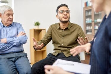 Productive Problem Discussion at Group Therapy Session