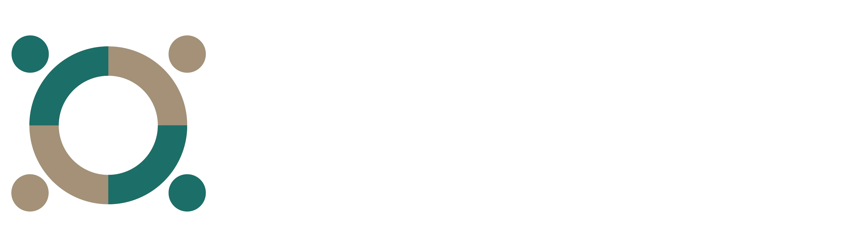 Nelik vienas Pilnas logo (tekstas baltas)